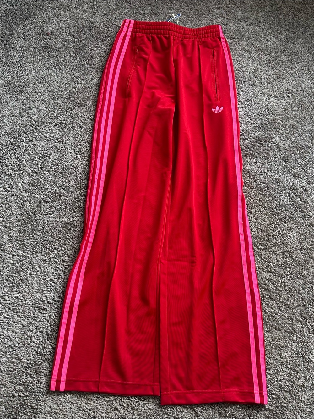 adidas Originals Women's Adicolor Classic Firebird Loose Track Pants - Red/Pink